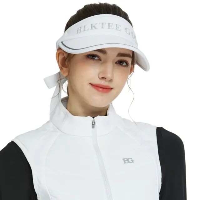 【BLKTEE GOLF】女可拆蝴蝶結中空帽(中空帽 空心帽 遮陽帽 防曬帽)