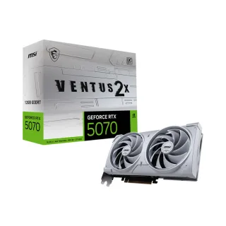 【MSI 微星】RTX 5070 12G VENTUS 2X OC WHITE顯示卡