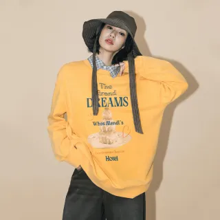 【gozo】A｜蠟染剪破甜點印花大學T(兩色)