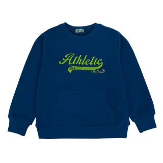 【Crocodile Junior 小鱷魚童裝】『小鱷魚童裝』英文印字刺繡口袋大學T恤(產品編號 : C68412-54 大碼款)