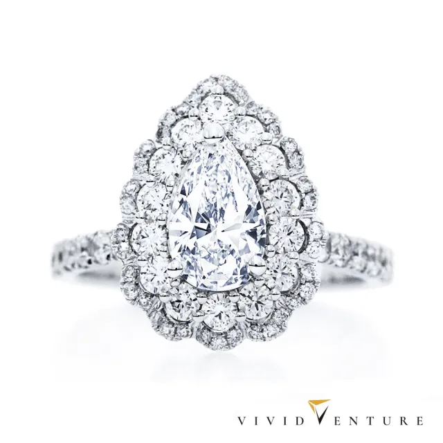 【Vividventure 亞帝芬奇】鉑金 GIA 70分 DSI2 天然鑽石 真鑽 戒指 高雅