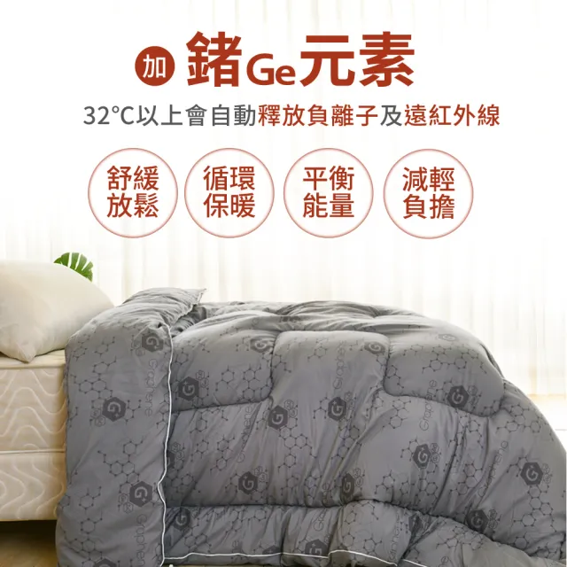 【LooCa】高效100%石墨烯+鍺能量光波被1入-6x7尺(棉被/冬被★急速保暖)