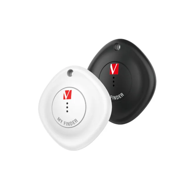 【Verbatim 威寶】MyFinder Tracker 藍牙追蹤器 2入裝 黑白組(MyFinder 藍牙防丟器 追蹤器 Tracker)
