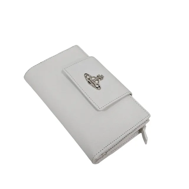 【Vivienne Westwood】金色土星LOGO中夾(贈原廠紙盒紙袋送禮)