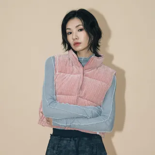 【gozo】A｜雙面穿立領抽繩短版背心(兩色)