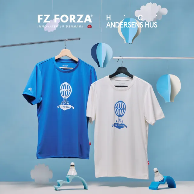 【FZ FORZA】安徒生博物館聯名T-Shirt(FZ_T-501HCA F/L 波斯藍/象牙白)
