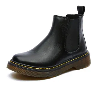 【nono house】an.an 經典切爾西真皮短靴(黑)