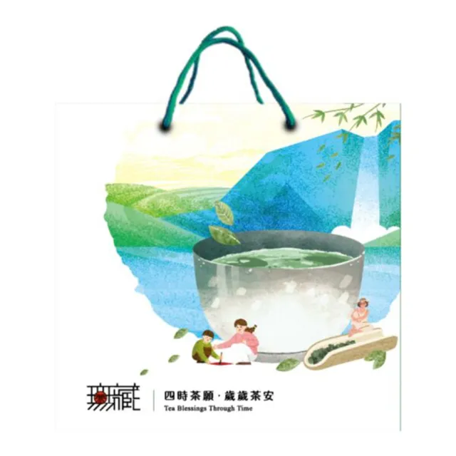 【無藏茗茶】X可瑞特設計X伊甸基金會 聯名茶葉禮盒-四時茶願·歲歲平安(綜合茶包禮盒組附提袋)