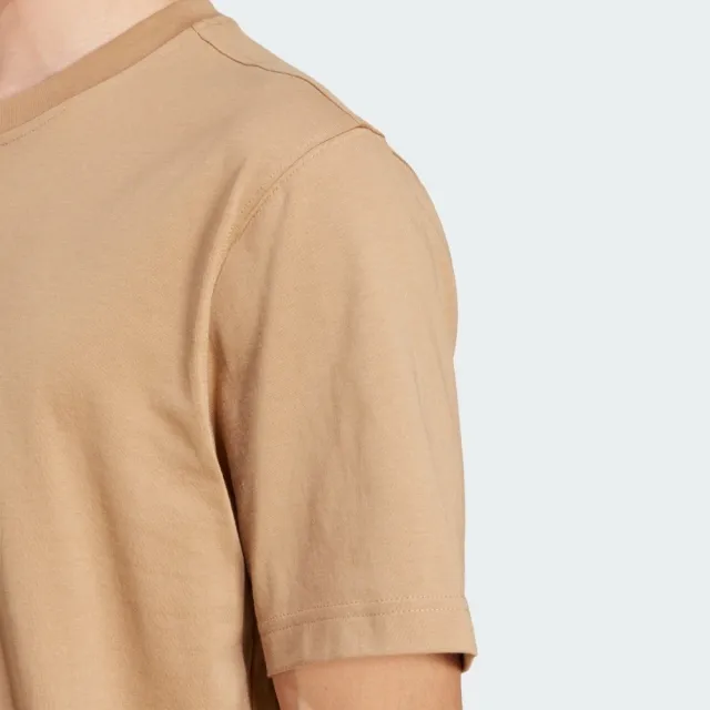 【adidas 愛迪達】Trefoil T-shirt 男 T恤 運動上衣 休閒短袖 棕 亞版(JY3759)