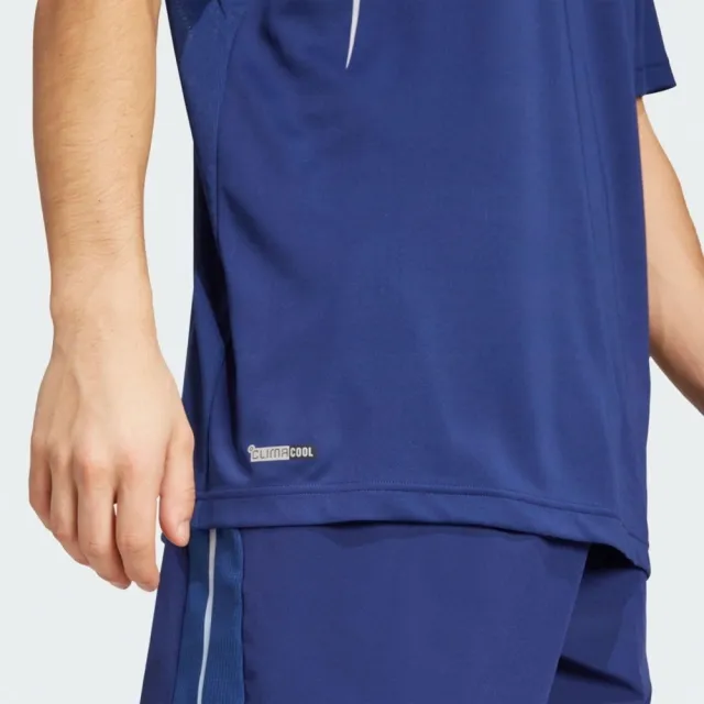 【adidas 愛迪達】愛迪達 Tech App Gf Tee 男 T恤 運動上衣 休閒短袖 吸濕排汗 藍 亞版(JZ8491)