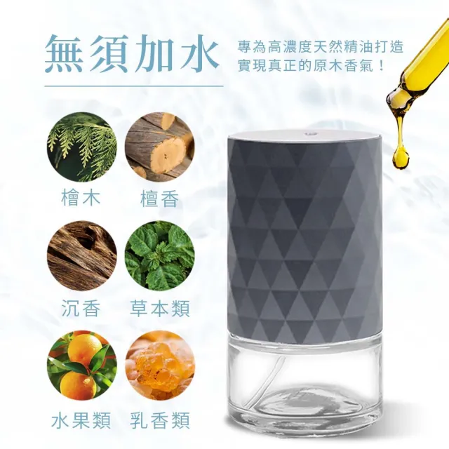【原木香】森呼吸純精油擴香機(100ml玻璃槽 大容量)