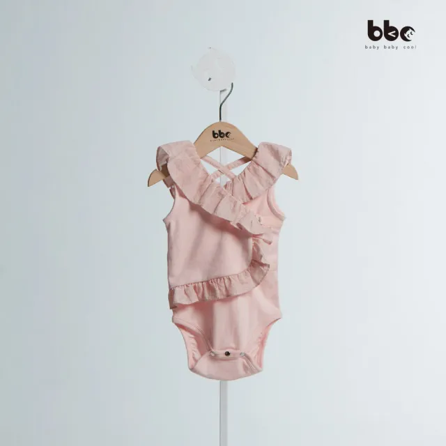 【baby baby cool】天使露背荷葉包屁衣 嬰幼童裝(有機棉童裝 bbc童裝 嬰幼童裝 童裝)