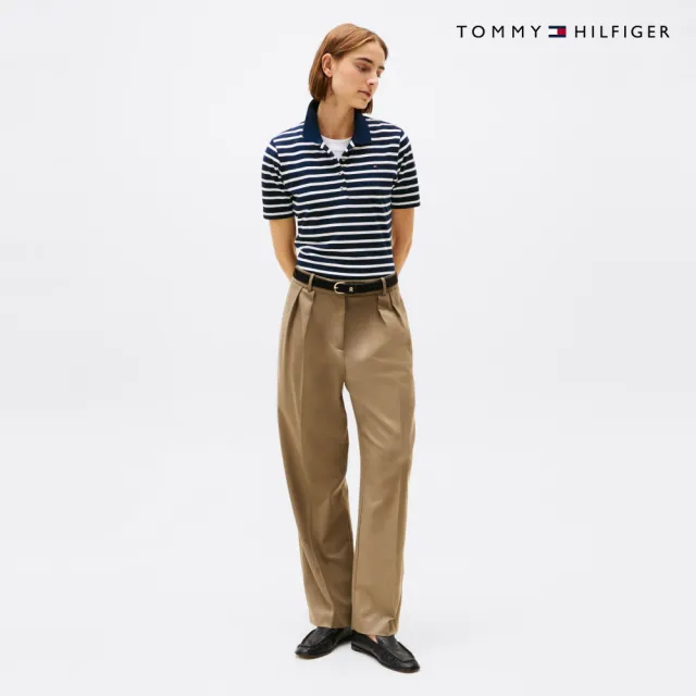【TOMMY HILFIGER】官方旗艦館1985 系列 旗幟刺繡 Polo 衫_藍色