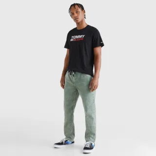 【TOMMY HILFIGER】官方旗艦館經典標誌 T恤_黑色