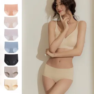 【蒂巴蕾】6件組-桑蠶絲抗菌無痕內褲 中腰/中低腰 10D冰絲/20D冰肌(植物系桑蠶絲 女 薄款 涼感內褲)