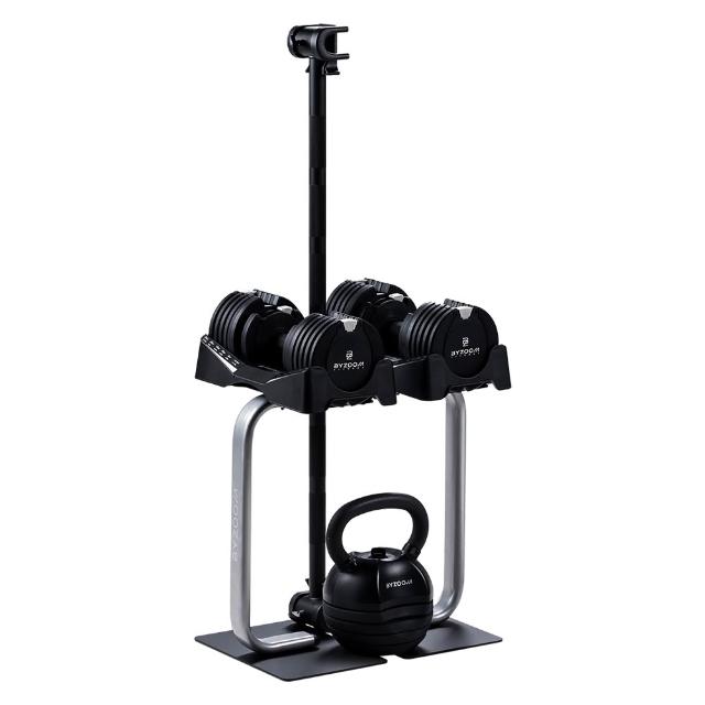 【BYZOOM FITNESS】12.5KG 27.5LB可調式啞鈴壺鈴(美型套組黑色)