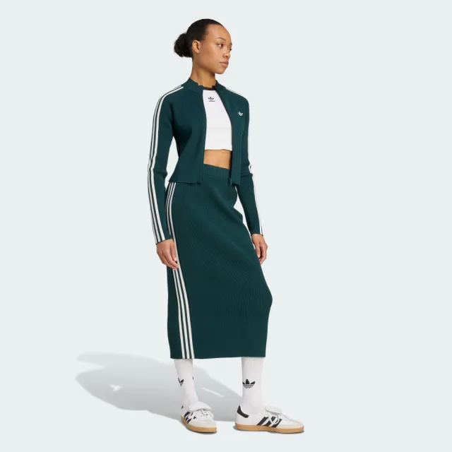 【adidas 愛迪達】ADICOLOR 針織長裙 女 - Originals JW2662