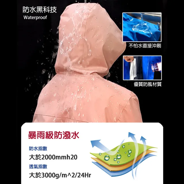 【KISSDIAMOND】頂級防風防雨衝鋒外套(衝鋒衣/防潑水/女外套/KDFJ-960)