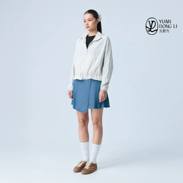 【YUANDONGLI 元動力】防風防曬短版立領連帽外套(兩色；S-L；4253574902)