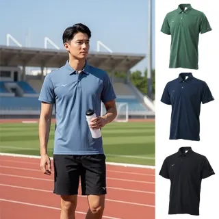 【MIZUNO 美津濃】網路獨家款 吸汗速乾 抗UV 短袖POLO衫 32TAC646XXL（任選一件）(POLO衫)