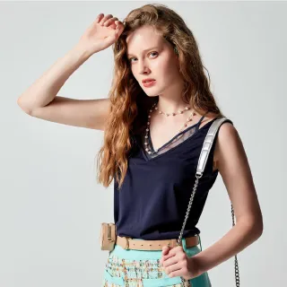 【iROO】偽雙層穿搭背心