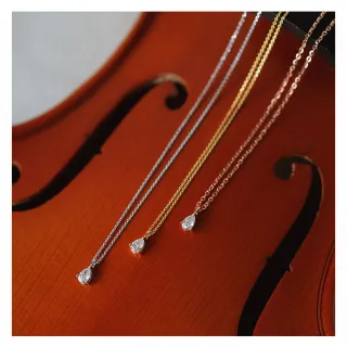 【Vividventure 亞帝芬奇】14K 15分 天然鑽石 真鑽 項鍊 雨萌 多色選