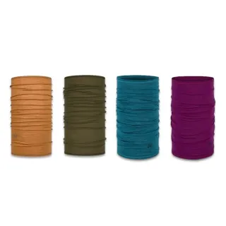 【BUFF】美麗諾羊毛頭巾 125gsm 舒適素面(季節交替/羊毛/路跑/健行/單車/爬山)