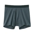 【MUJI 無印良品】男柔滑前開拳擊內褲(深灰 黑色 土藍色 深藍 摩卡棕 棕色)