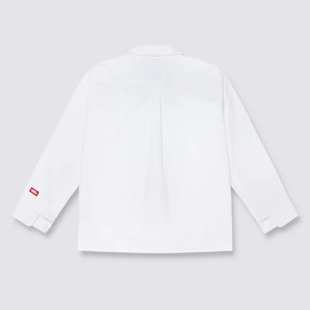 【VANS】官方旗艦 Tokyo Design Collective 米白色長袖牛津襯衫