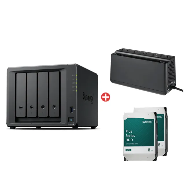 【Synology 群暉科技】UPS組搭8TBx2 DS925+ 4bay NAS 網路儲存伺服器