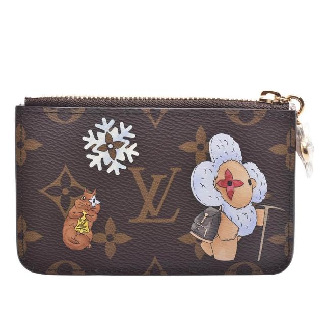 【Louis Vuitton 路易威登】M15333聖誕限定Vivienne Wintery Travel系列Monogram帆布拉鍊名片夾