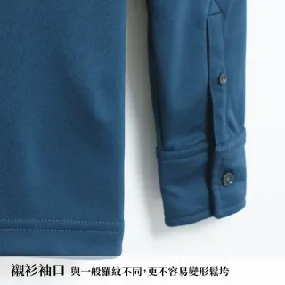 【GFoneone】男PK雙面吸排長袖Polo衫-丈青(男商務POLO衫)