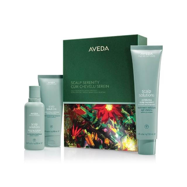 【AVEDA】佳節系列-冰雪女王(蘊活淨瑕平衡洗髮精100ml+蘊活淨瑕舒敏潤髮乳100ml+蘊活淨瑕潔膚凝膠150ml)