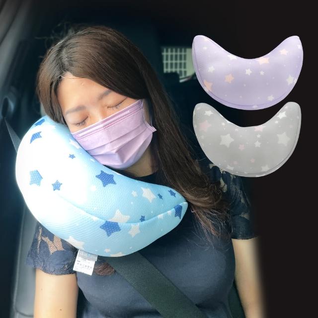 【PeNi 培婗】3D立體超透氣大童車用安全帶靠枕 汽車安全睡枕 護頸頭枕(6歲-大人適用 汽車頭枕)