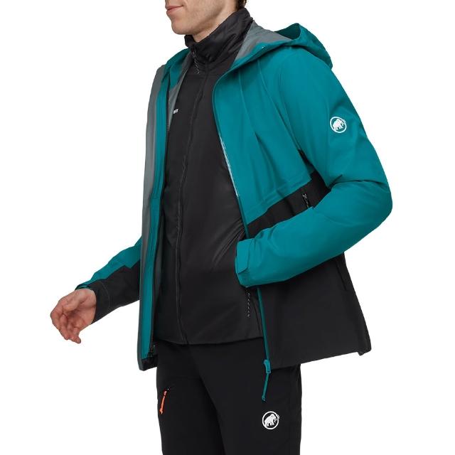 【Mammut 長毛象】Alto Light 3in1 HS Hooded AF 兩件式防水保暖外套 男款 深鴨青/黑 #1010-30860