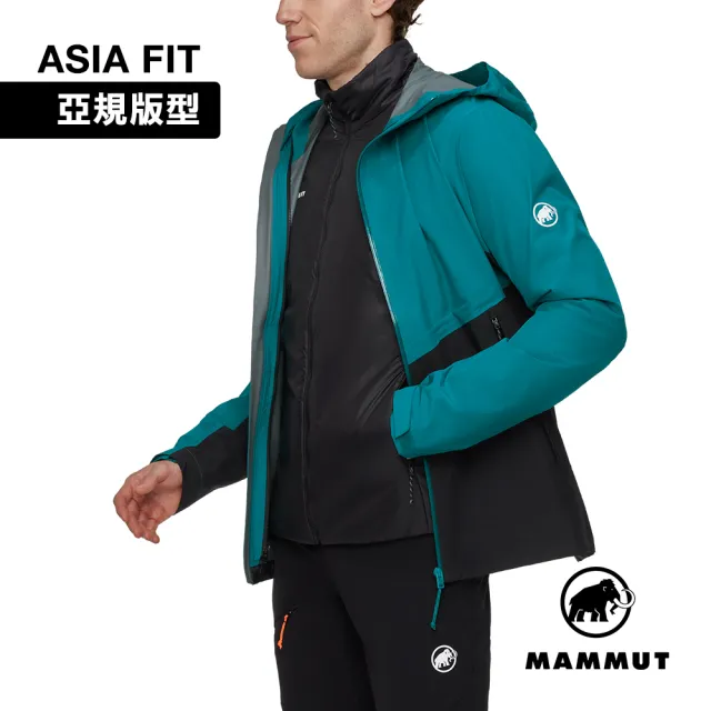 【Mammut 長毛象】Alto Light 3in1 HS Hooded AF 兩件式防水保暖外套 男款 深鴨青/黑 #1010-30860