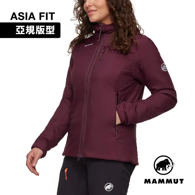 【Mammut 長毛象】Rime IN Hooded Jacket AF W 保暖繩化纖連帽外套 葡萄酒紅 女款 #1013-04120