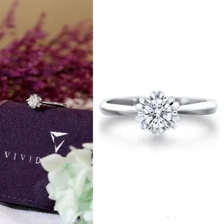 【Vividventure 亞帝芬奇】GIA 30分 FSI2 3VG 八心八箭 天然鑽石 真鑽 戒指 璀璨放大款(14K金台)