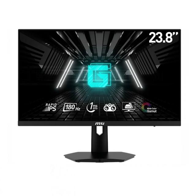 2入組★【MSI 微星】OPTIX G244F E2 24型 IPS 180Hz 電競螢幕(Adaptive-Sync/1ms/TUV護眼)