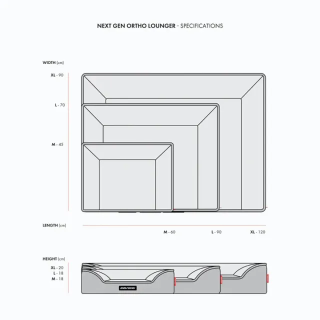 【EZYDOG】Lounger 恆溫記憶沙發床 XL號(寵物睡床/寵物用品/狗床)