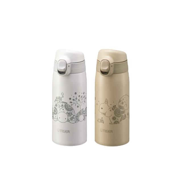 【TIGER 虎牌】彈蓋雙層不鏽鋼保溫瓶 350ml(MCT-A351保溫杯)