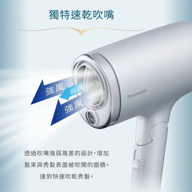 【Panasonic 國際牌】奈米水離子吹風機-銀(EH-NA7M-H)