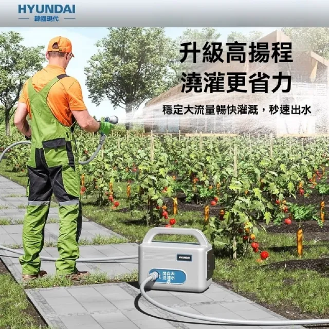【艾嘉圖】充電式自動戶外抽水泵 澆菜神器 澆水機(農村家用菜園灌溉 澆花地 10米EX防爆管)