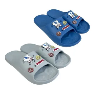 【Kusuguru Japan】日本眼鏡貓 洞洞鞋 輕量防水雲朵厚底拖鞋 附鞋扣-貓丸款(NEKOMARUKE系列)