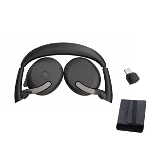 【Jabra】官方直營 Evolve2 65 Flex 商務折疊頭戴式主動降噪藍芽耳機麥克風(革新性輕量折疊技術)