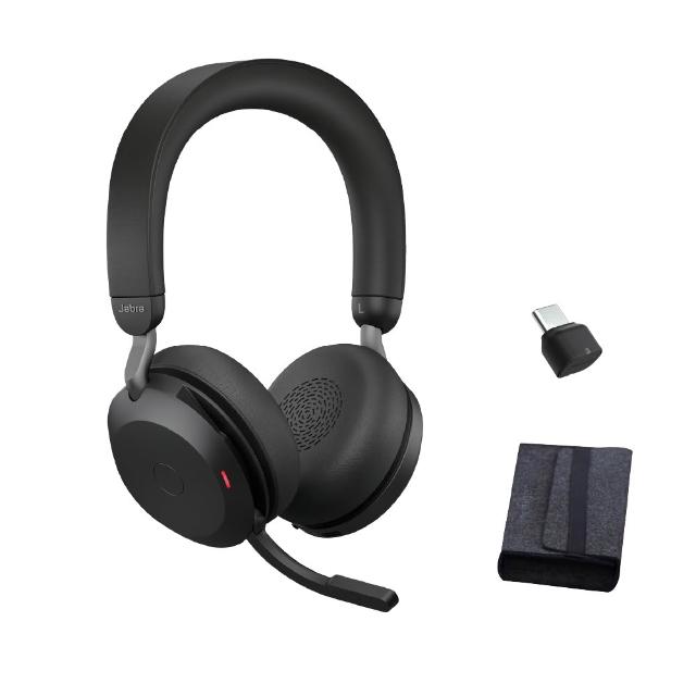 【Jabra】官方直營 Evolve2 75 商務藍芽耳機麥克風(可調段數主動降噪耳機麥克風)