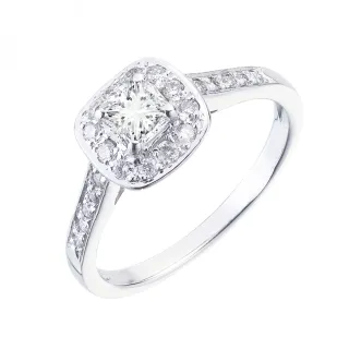 【Vividventure 亞帝芬奇】GIA 30分 FVS2 天然鑽石 真鑽 戒指 星晴(14K金台)