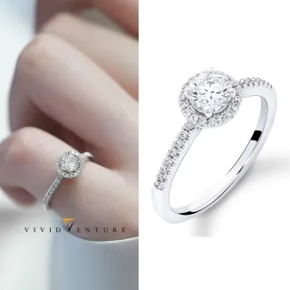 【Vividventure 亞帝芬奇】GIA 30分 DVS2 3VG 八心八箭 無螢光 天然鑽石 真鑽 戒指 唯愛(14K金台)