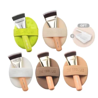 【THE TOOL LAB】粉撲刷具組-贈收納盒(遮瑕粉撲 霧面粉撲 水光粉撲)