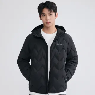 【Discovery Expedition】男版連帽羽絨外套 輕量鵝絨外套(DMDJ83056-BKS)